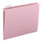 Smead Folder, Hanging, Ltr, 1/5, Pink Pk SMD64066 - alternate 1